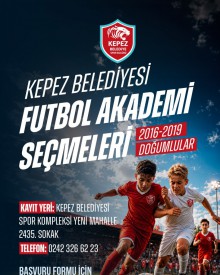 Kepez Belediyesi Futbol Akademi Seçmeleri