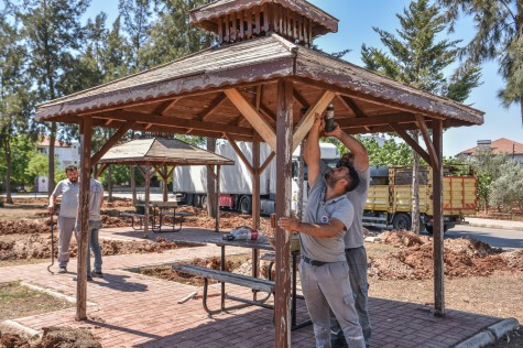 Duacı’da eskiyen park güzelleştiriliyor