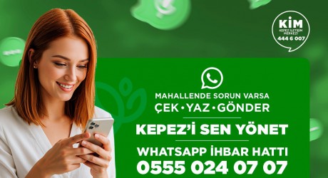 Mahallende bir sorun mu var? Çek-Yaz-Gönder!
