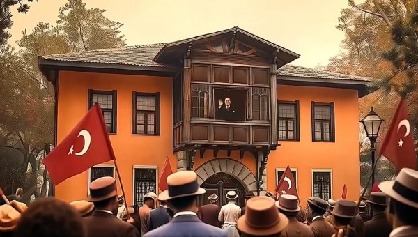 Atatürk’ün Antalya’ya gelişi yapay zeka ile Kepez’de hayat buldu 