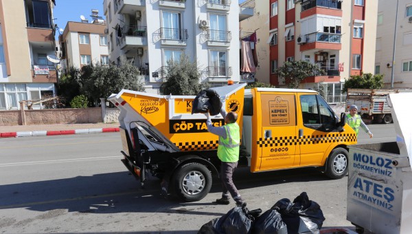 Kepez’den  ‘Çöp Taksi’ hizmeti 