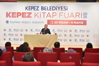Kepez Kitap Fuarı’nda usta şair Erbaş, “Ben Annemin Hecesiyim” dedi