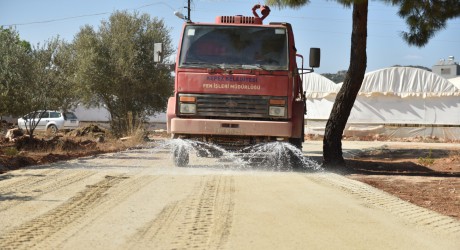 Altıayak’ta sathi asfalt hazırlığı