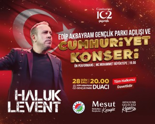 Edip Akbayram Gençlik Parkı, Cumhuriyet coşkusuyla 28 Ekim’de kapılarını açıyor