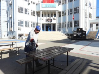 Kepez Belediyesi’nden okullara estetik dokunuş