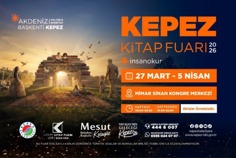 Kepez’de 27 Mart’ta kitap rüzgarı esecek