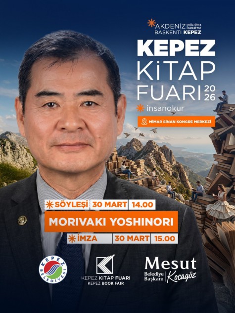Japon deprem uzmanı Yoshinori Moriwaki, Kepez Kitap Fuarı’nda