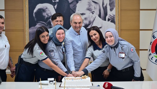 Başkan Kocagöz’den güvenlik görevlilerine teşekkür ve kutlama 